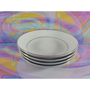 Lot of 4 Southwicke Porcelain China Silver Trim Bowls 5.5'' Diameter Japan